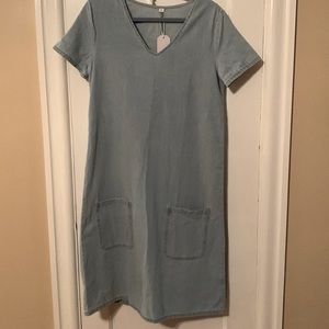NWT Blue Denim Dress Size Medium